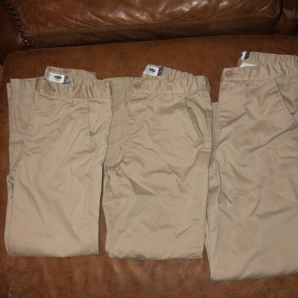 Only navy khakis